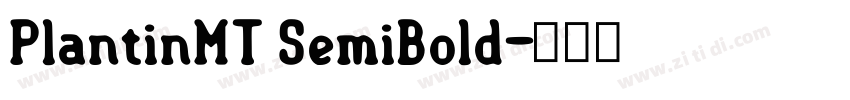PlantinMT SemiBold字体转换